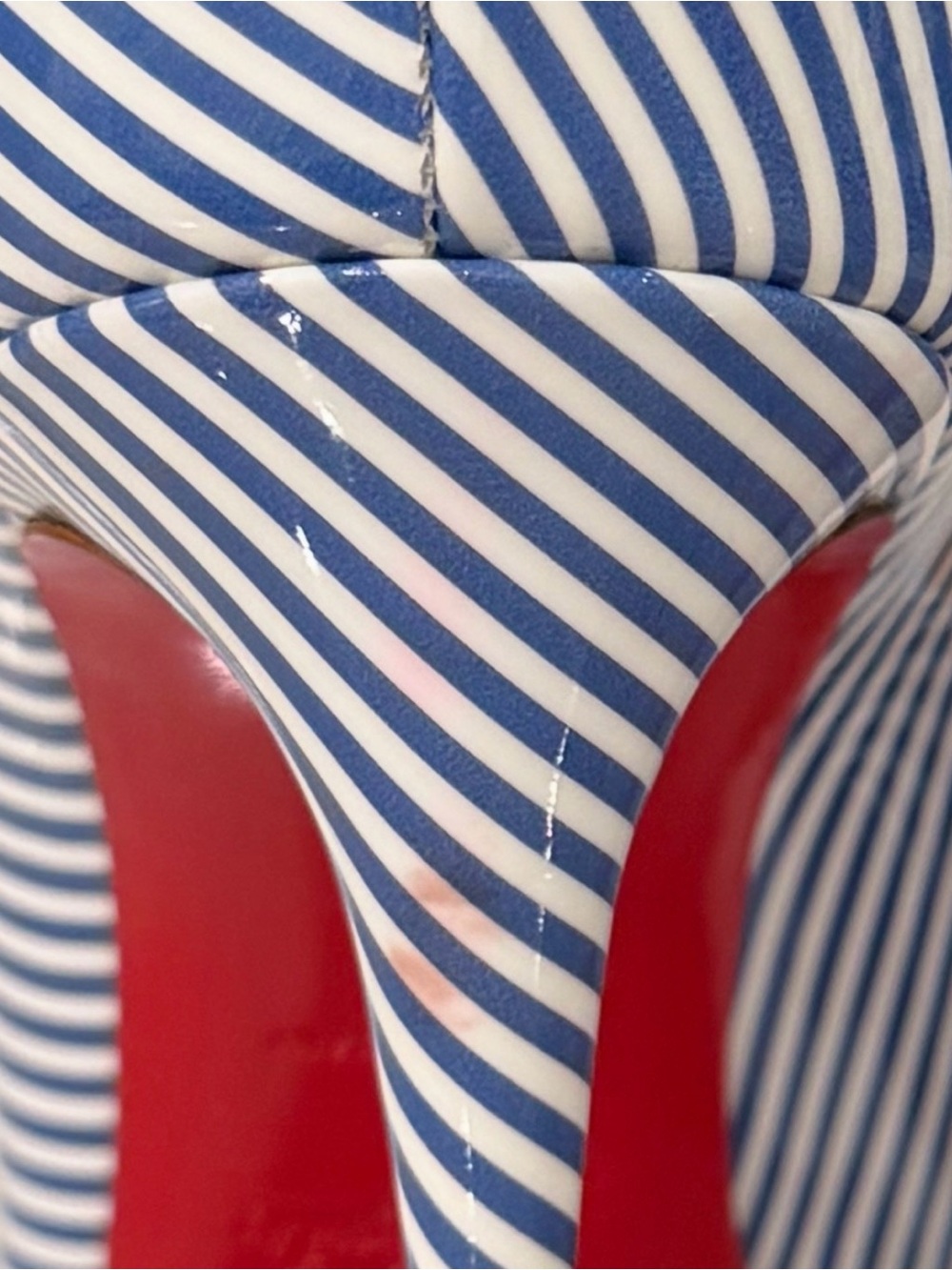 Christian Louboutin - Pigalle Follies 100 - Jeans/ Blanco - Picture 7 of 9